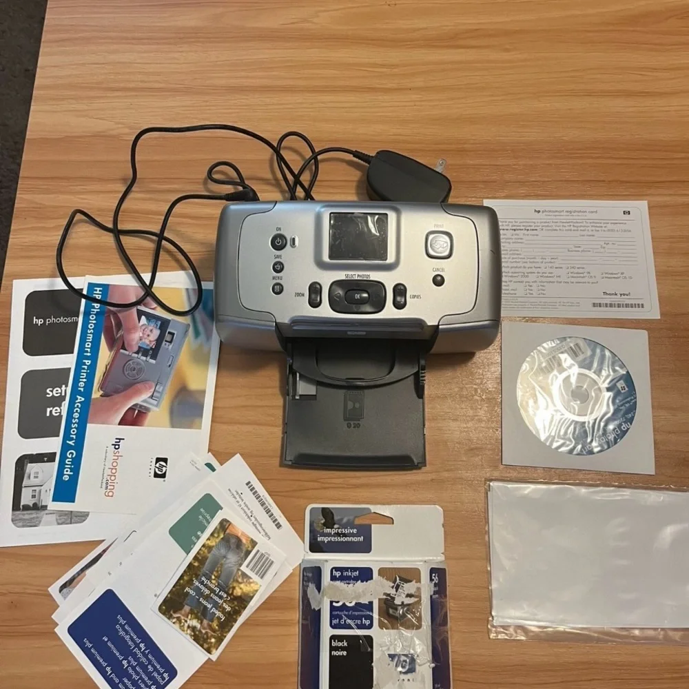HP Photosmart 245 Printer - Silver and Black